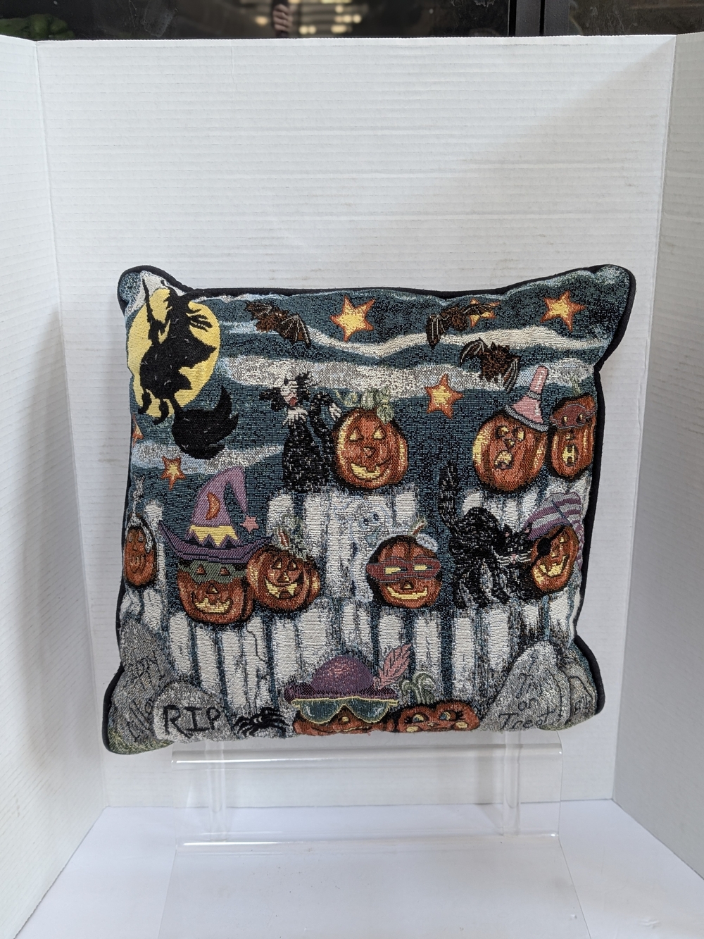 Portofino Halloween Jack-O'-Lantern Decorative Throw Pillow